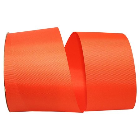 RELIANT RIBBON 3 in. 50 Yards Grosgrain Allure Ribbon, Orange 4600-058-40K